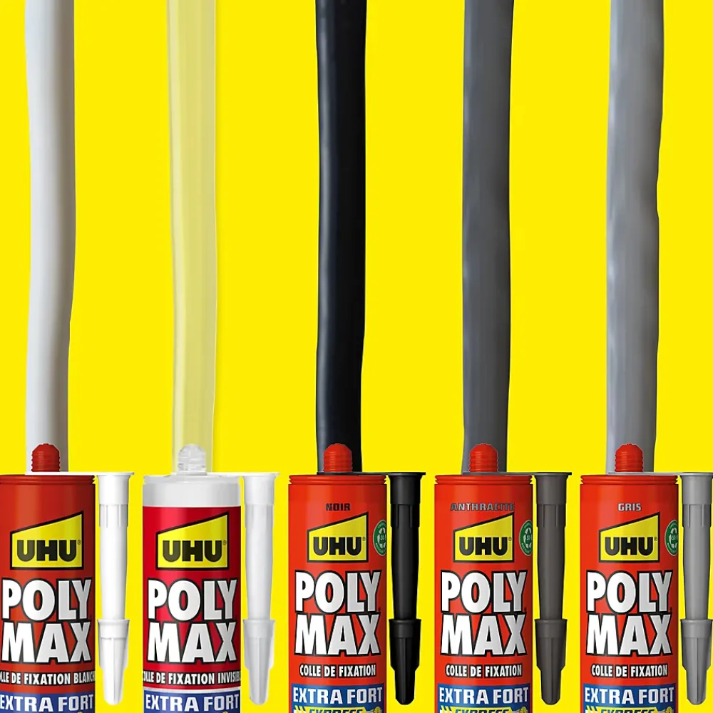 UHU Colle mastic extra forte Poly max noir 425g