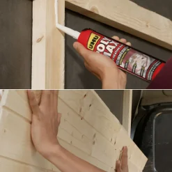 UHU Mastic, Cartouche Joint Et Silicone-Colle mastic prise immédiate express blanc cartouche 425g