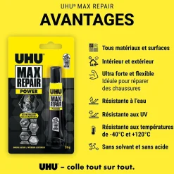 UHU Colle-Colle Max Repair 20 grammes Transparent