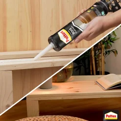 Pattex Colle Parquet-Colle fixation bois plinthes cartouche 380g