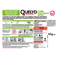 Quelyd Colle Papier Peint-Colle pour papier peint premium 5kg
