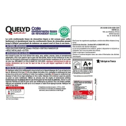 Bostik Colle pour revêtements lisses de rénovations légers (jusqu'à 200g/m²) Quelyd pâte 10kg