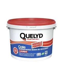 Quelyd Colle Papier Peint-Colle pour revêtements lisses de rénovations lourds (jusqu'à 750g/m²) pâte 10kg