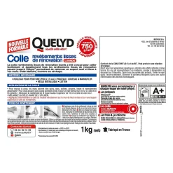 Quelyd Colle Papier Peint-Colle pour revêtements lisses de rénovations lourds (jusqu'à 750g/m²) pâte 1kg