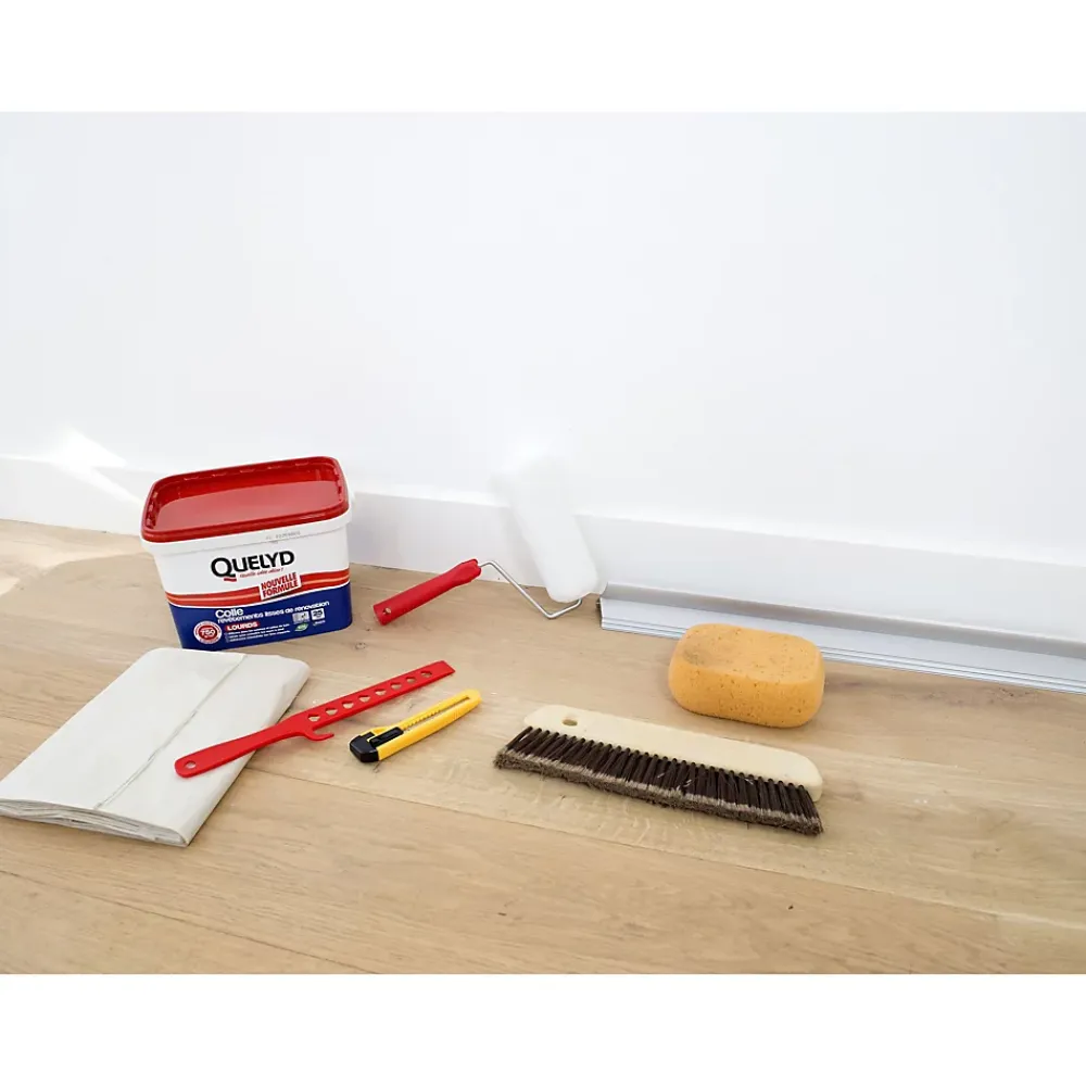 Quelyd Colle Papier Peint-Colle pour revêtements lisses de rénovations lourds (jusqu'à 750g/m²) pâte 1kg