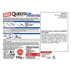 Quelyd Colle Papier Peint-Colle pour revêtements lisses de rénovations lourds (jusqu'à 750g/m²) pâte 5kg