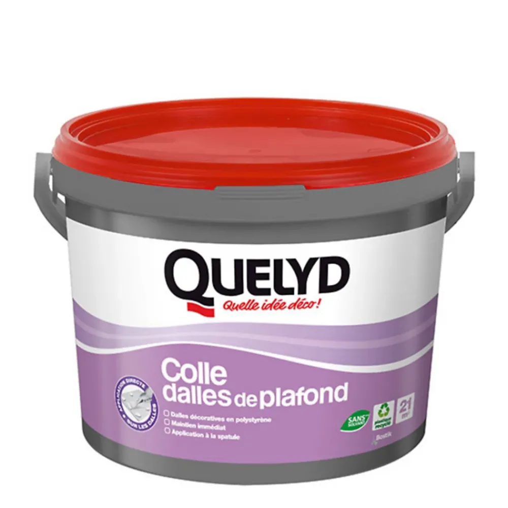 Quelyd Colle|Colle Pour Polystyrène-Colle pour Dalles de plafond Pâte 7 kg
