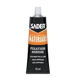 Sader Colle pour Miroir Tube 55 ml Blanc
