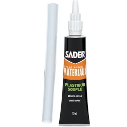 Sader Colle pour Plastique Souple Tube 12 ml