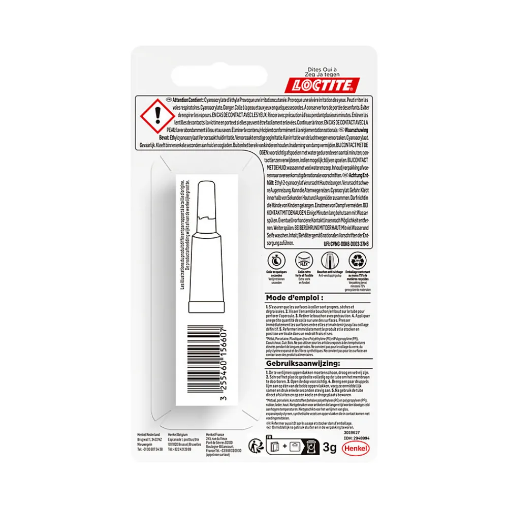 Loctite Colle Superglue-3 Power Gel 3g