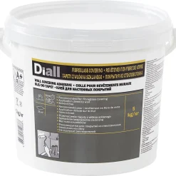 Diall Colle Papier Peint-Colle toile de verre 5kg Blanc