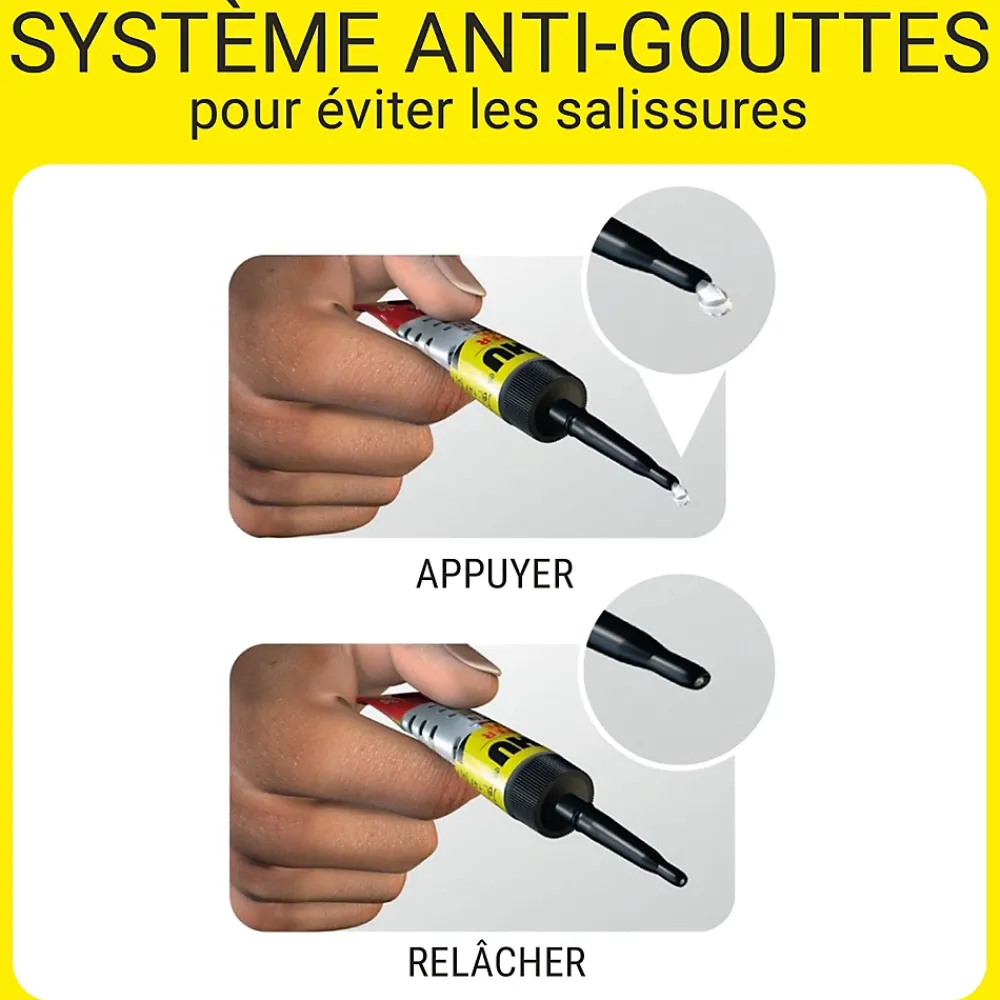 UHU Colle Power glue format liquide 3 grammes