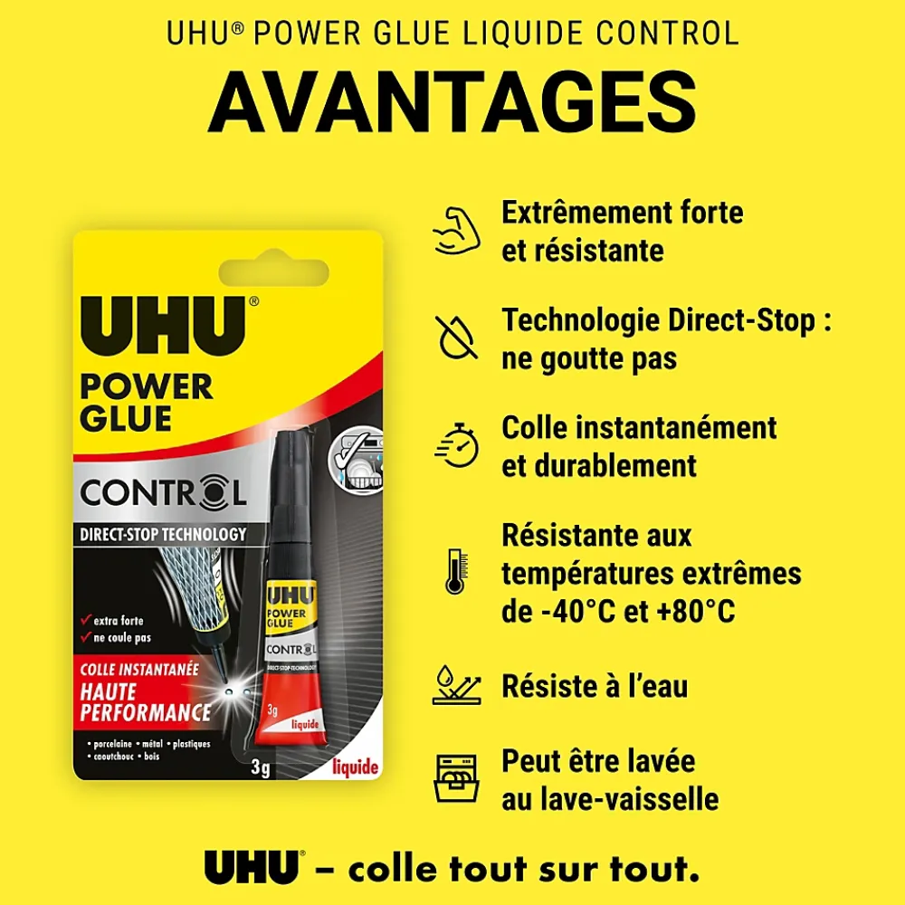 UHU Colle Power glue format liquide 3 grammes