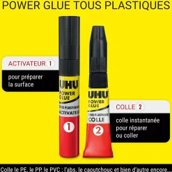 UHU Colle Power glue tous plastiques format gel