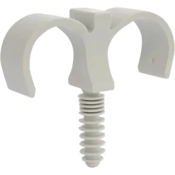 Somatherm for you Collier De Serrage-Collier cheville double en plastique pour gaines souples Ø 25mm, lot de 15