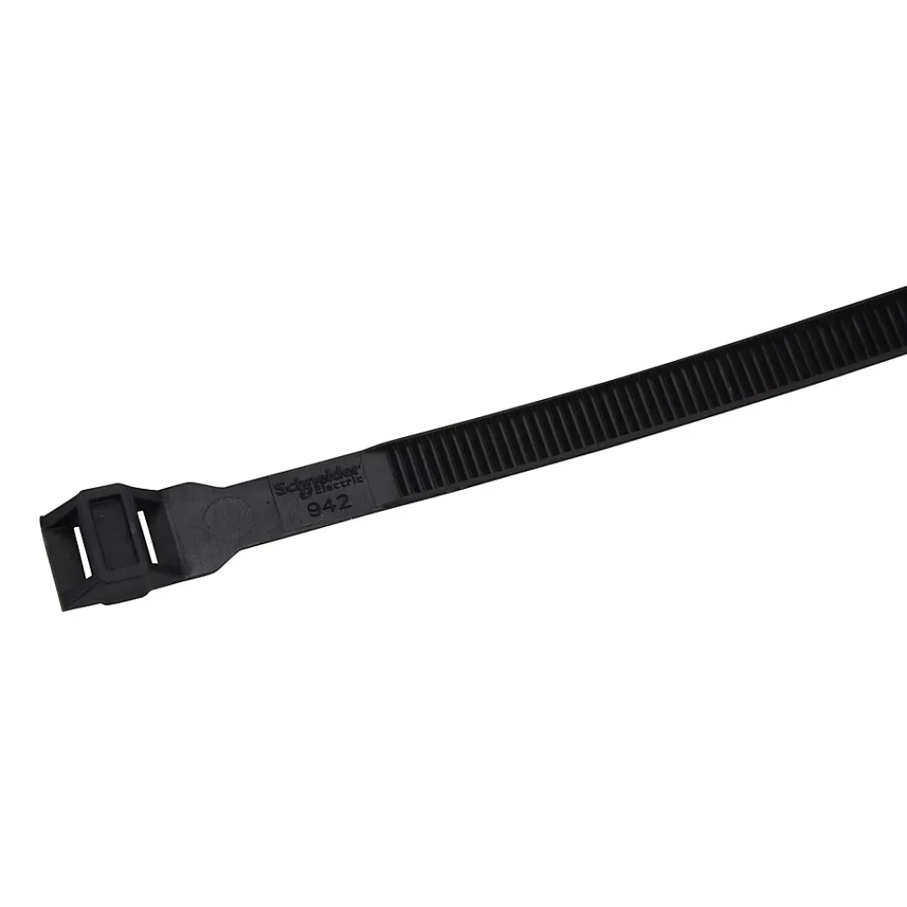 Schneider Electric Fixation Et Raccordement Du Câble-Collier de serrage en nylon 9 x 194 mm noir, lot de 100