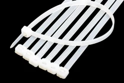 Velamp Colliers de fixation en nylon. Blancs. 2,5x200 - 100pces