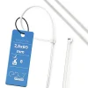 Edo Colliers de serrage colliers de câblage sans halogène 2,5 x 80 mm blancs 777778 lot de 100 pcs