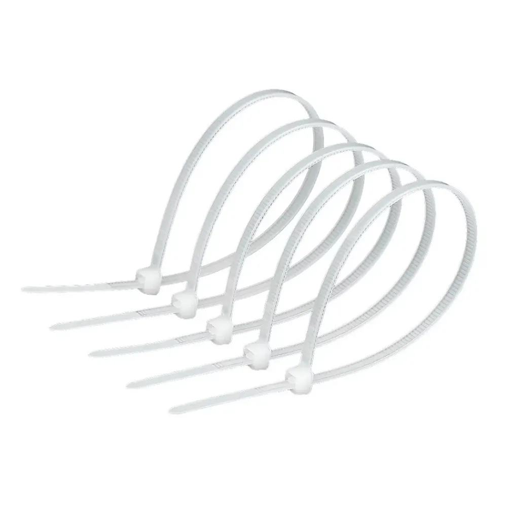 Edo Colliers de serrage colliers de câblage sans halogène 2,5 x 80 mm blancs 777778 lot de 100 pcs