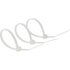Diall 100 colliers de serrage en nylon 2,5 x 100 mm transparent