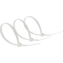 Diall Fixation Et Raccordement Du Câble-100 colliers de serrage en nylon 3,5 x 150 mm transparent