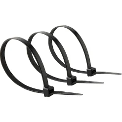 Diall Fixation Et Raccordement Du Câble-100 colliers de serrage en nylon 9 x 300 mm noir