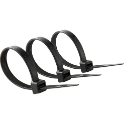Diall 25 colliers de serrage en nylon 9 x 200 mm noir