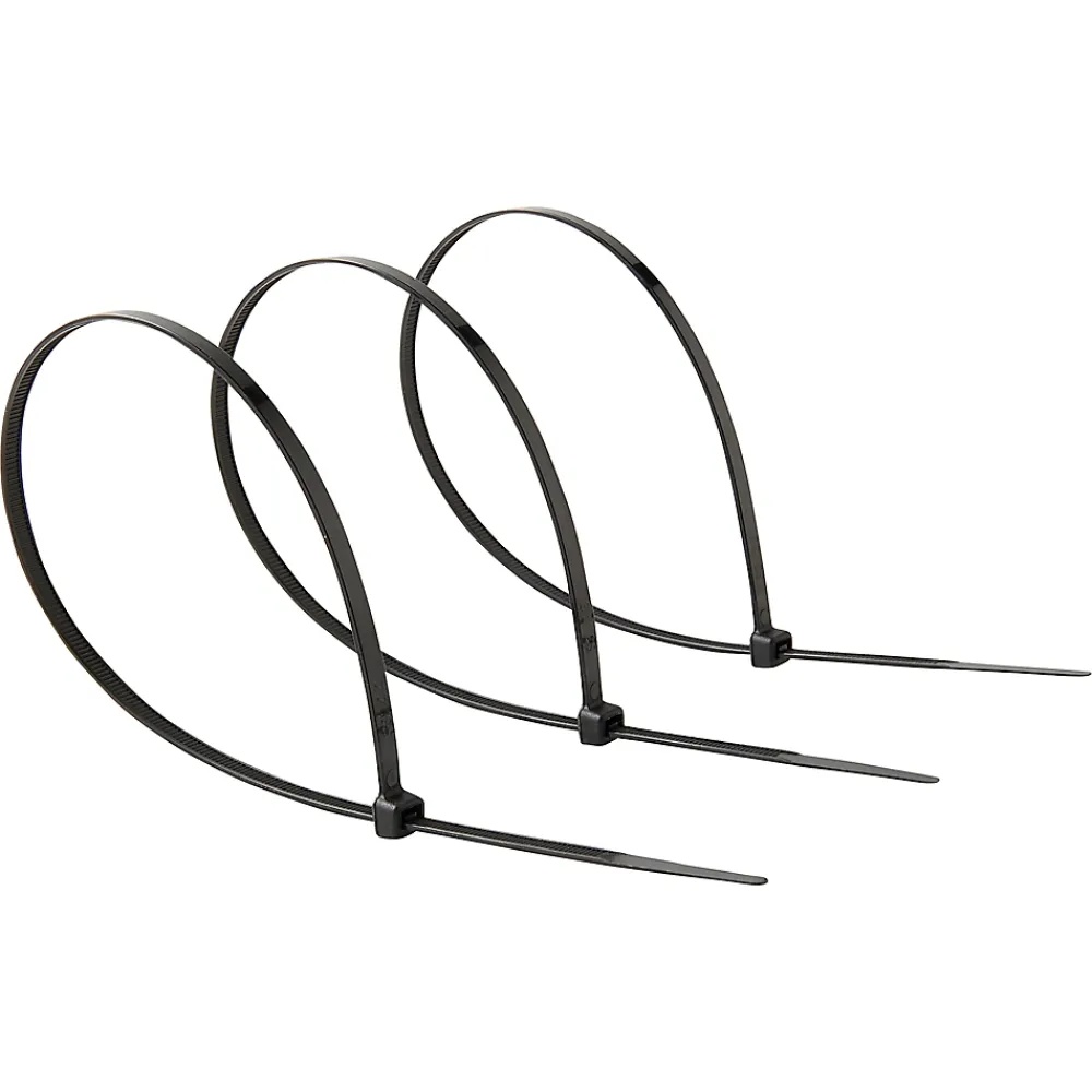 Diall Fixation Et Raccordement Du Câble-25 colliers de serrage en nylon 9x 300mm noir