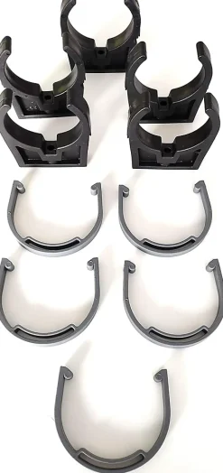 Codital Colliers PVC de fixation à clip fermé PVC 63mm (Lot de 5) de fixation à clip fermé PVC 63mm (Lot de 5)