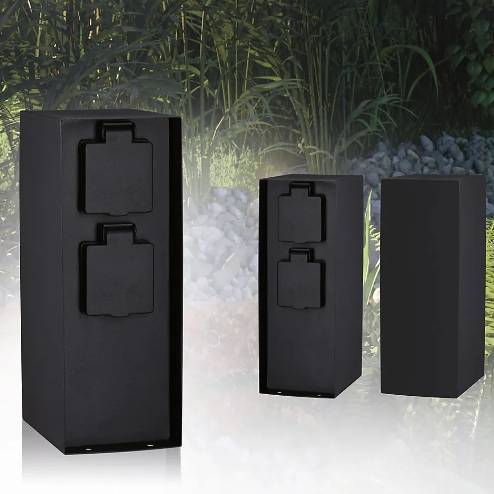 Paulmann Colonne de prises Rio Double IP44 Anthracite