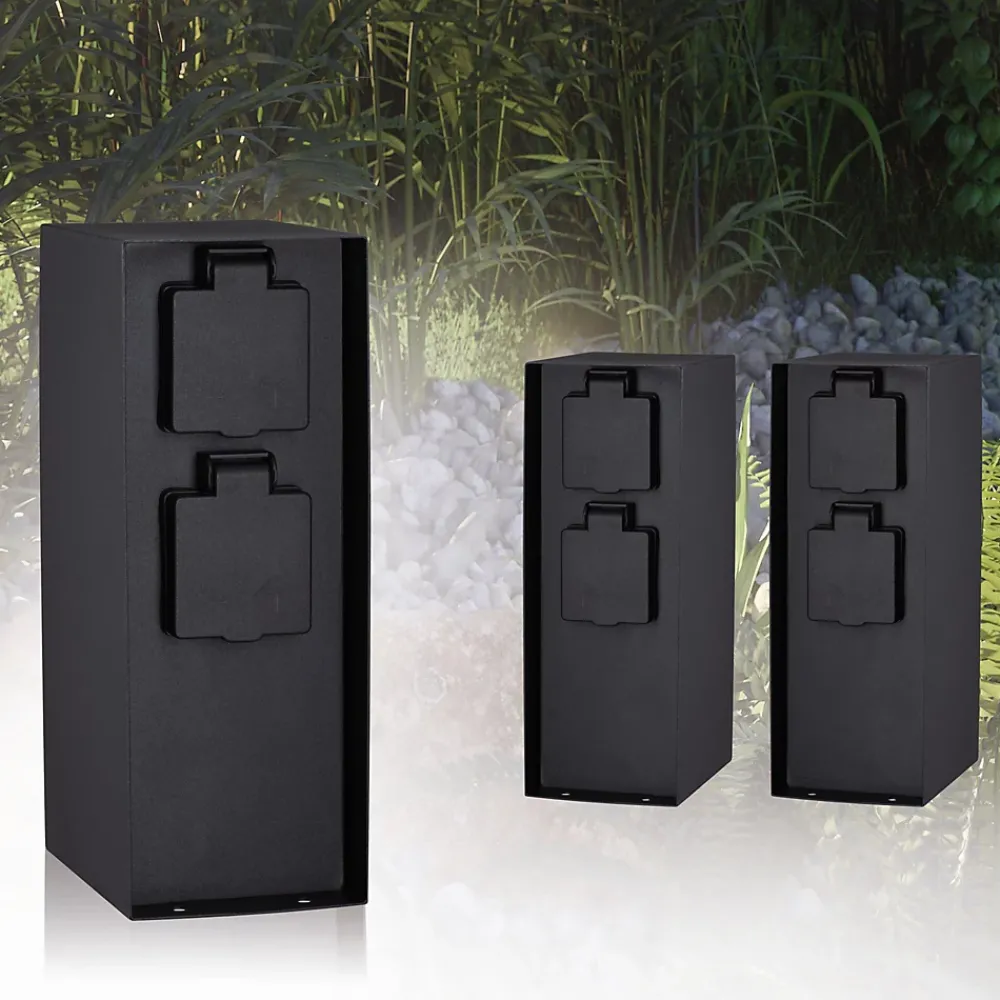 Paulmann Colonne de prises Rio Quadruple IP44 Anthracite