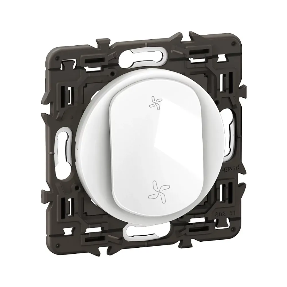 Legrand Commande poussoir de VMC Céliane blanc