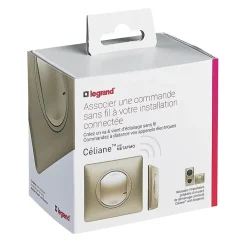 Legrand Interrupteur Encastrable-Commande sans fil Céliane with Netatmo pour éclairage ou prise connectée ou micromodule titane