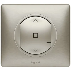 Legrand Interrupteur Encastrable-Commande sans fil pour interrupteur filaire de volet roulant connecté Céliane with Netatmo titane