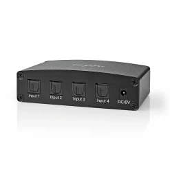 Nedis Câble Et Connectique Audio-Commutateur audio Toslink 4 Ports