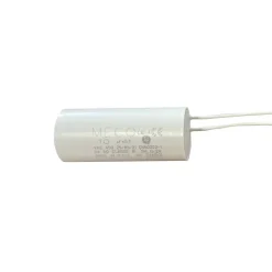 Allotech Condensateur MECO 10 µF universel (CMI4 1004) fil et fond plat pour moteur de store et électroménager