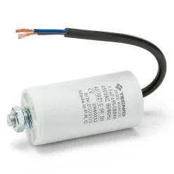 Tecnid Fusible-Condensateur de démarrage pour moteurs électriques, 450V, capacité : 2 microfarad, avec câble de 15cm
