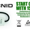 Tecnid Fusible-Condensateur de démarrage pour moteurs électriques, 450V, capacité : 12 microfarad, avec câble de 15cm