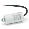 Tecnid Condensateur de démarrage pour moteurs électriques, 450V, capacité : 25 microfarad, avec câble de 15cm