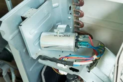 Tecnid Condensateur de démarrage pour moteurs électriques, 450V, capacité : 50 microfarad, 4 broches / M8