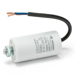 Tecnid Condensateur de démarrage pour moteurs électriques, 450V, capacité : 6 microfarad, avec câble de 15cm