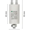 Tecnid Fusible-Condensateur de démarrage pour moteurs électriques, 450V, capacité : 10 microfarad, 4 broches / M8