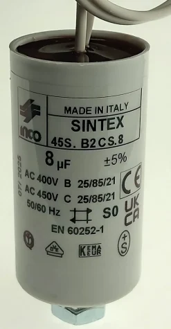 Proteco Condensateur 8 mF pour moteurs 230 volts MCO08 - 1195