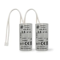 Ducati Fusible-2 Condensateurs, 3,5 uF, à Connecteurs, pour Moteur Volet Roulant Bubendorff