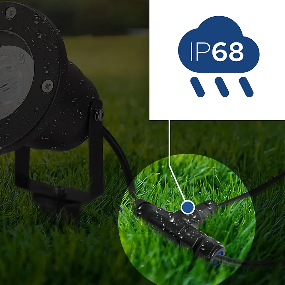 Horoz Electric Fixation Et Raccordement Du Câble-Connecteur de câble étanche en T IP68 3 fils noir