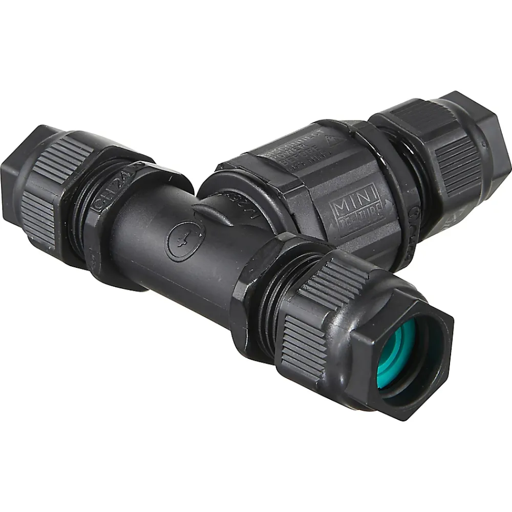Diall Accessoire De Raccordement-Connecteur en T tube 3 pôles IP68