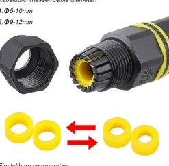 Velamp Fixation Et Raccordement Du Câble-Connecteur électrique 3 pôles, IP68