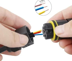 Velamp Fixation Et Raccordement Du Câble-Connecteur électrique 3 pôles, IP68