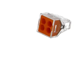 Wago Accessoire De Raccordement-100 connecteurs 4 entrées (orange)