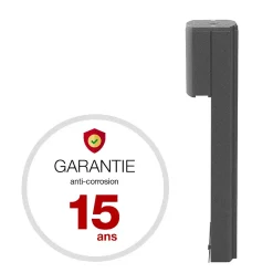 Renz Console murale à visser Soléa Gris anthracite mat sablé REN 0206MS